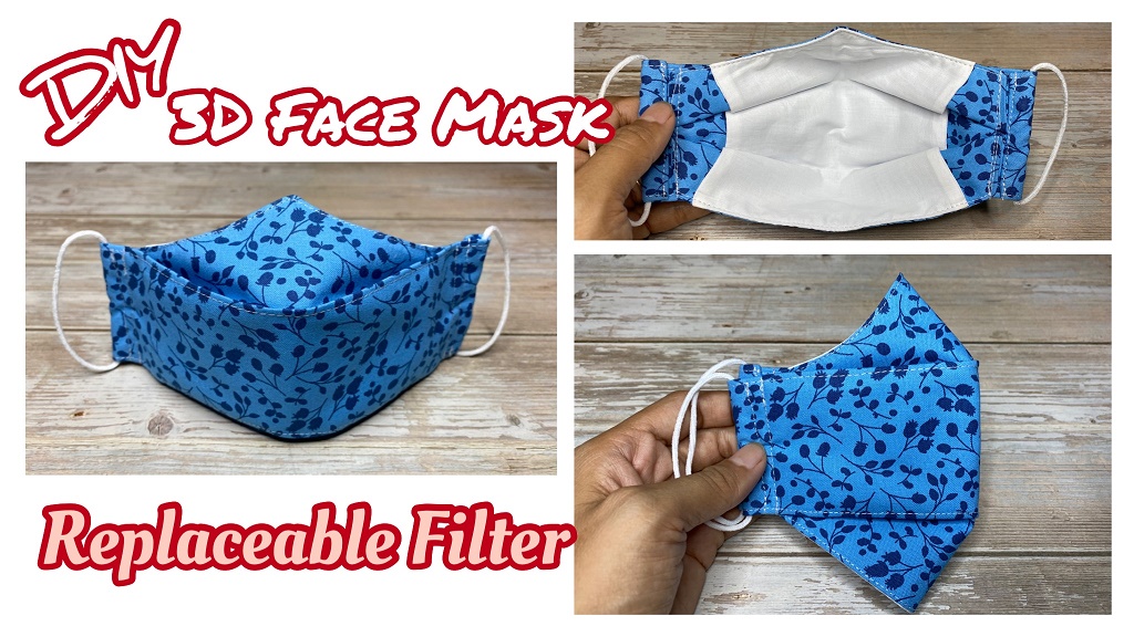 3D Face Mask With Replaceable Filter