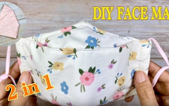 Face Mask 3D 2 in 1 Breathable Easy Pattern