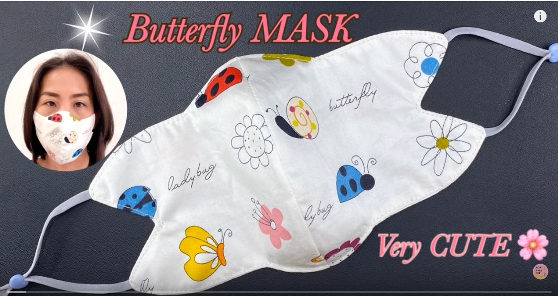NEW Design DIY BUTTERFLY Face Mask