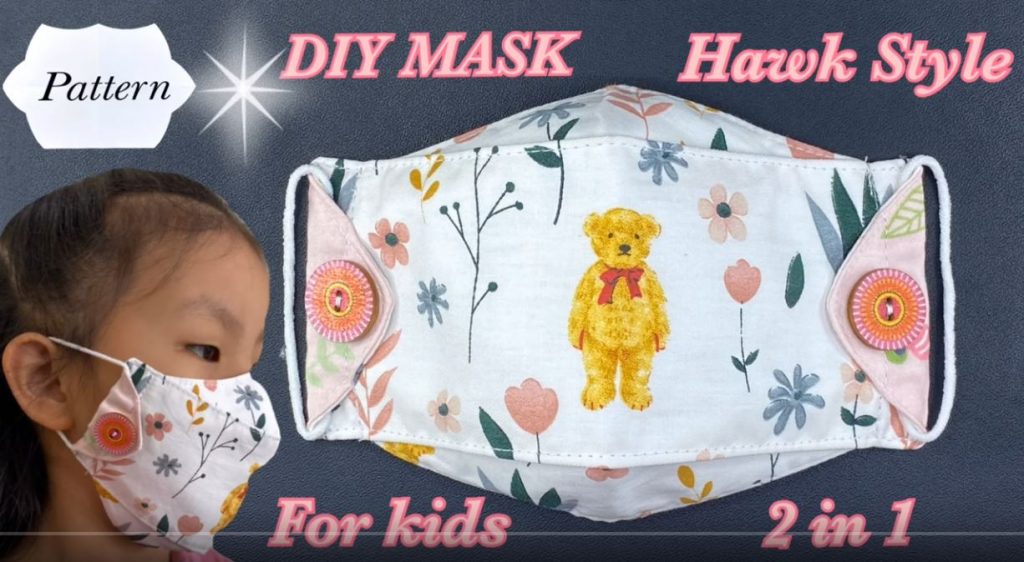 Face Mask Hawk Style for Kids 3 Layers