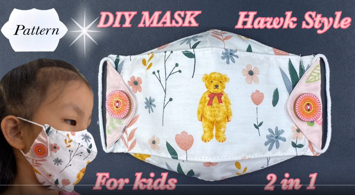 Face Mask Hawk Style for Kids 3 Layers