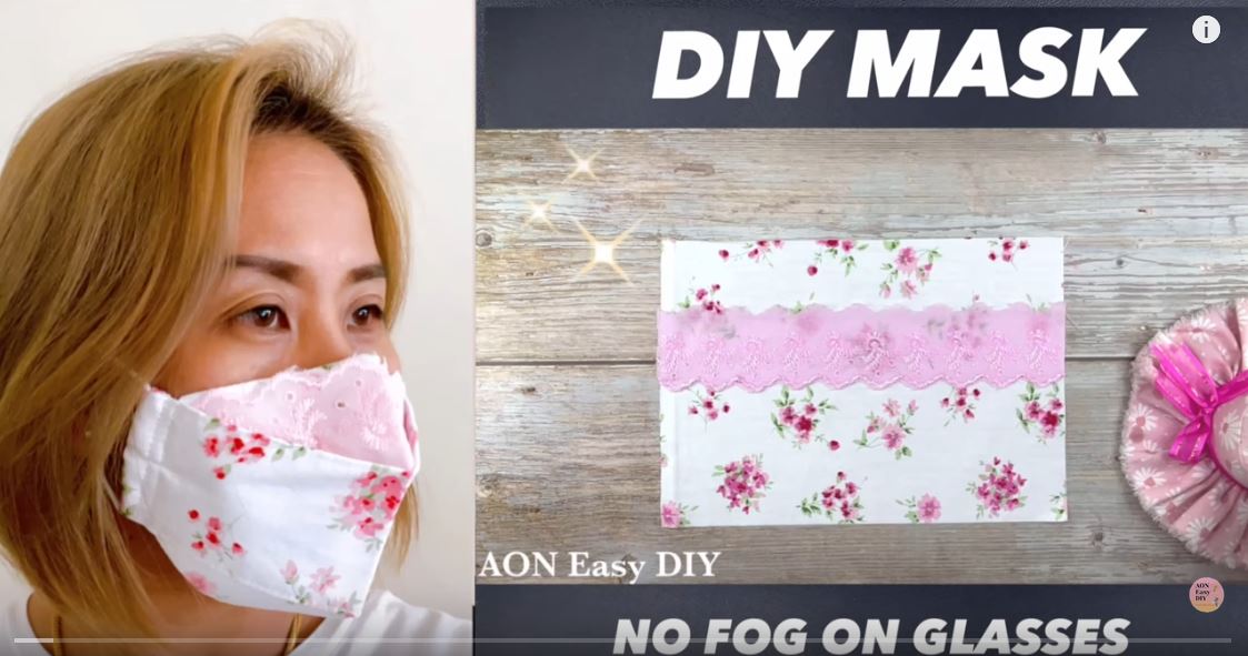 DIY FABRIC FACE MASK Removeable NOSE WIRE