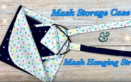 Face Mask Storage Case and Hanging Strap