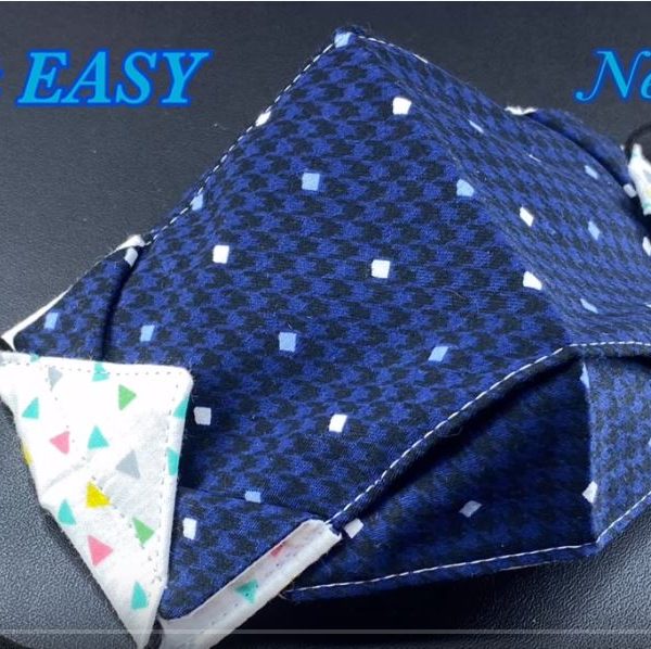 NEW Style FACE MASK 2021 !! DIY Breathable Mask 3 Layers Easy Pattern