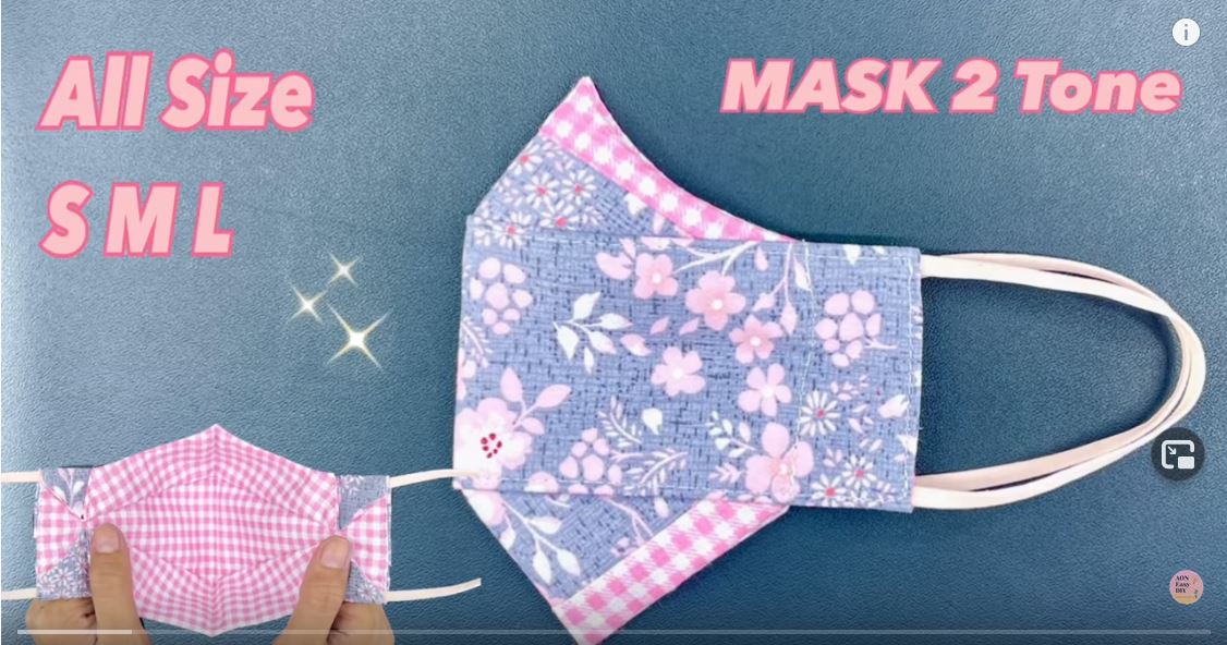 DIY Mask 2 Tone HAWK STYLE All Size S M L