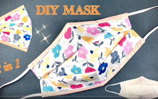 Very Simple 3D Face Mask Easy Sewing