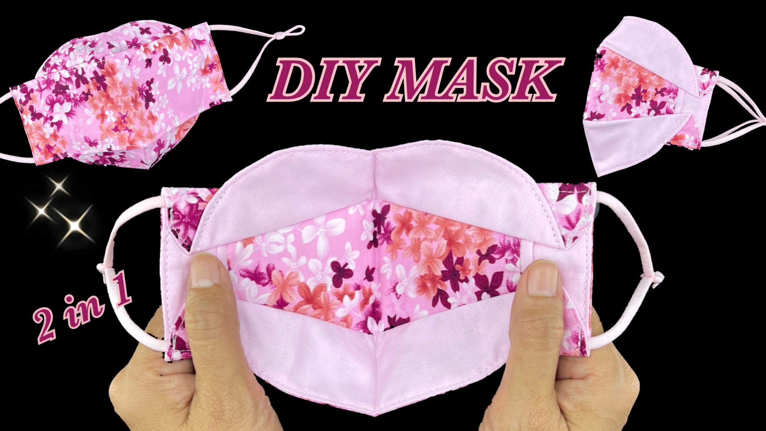 diy face mask heart style