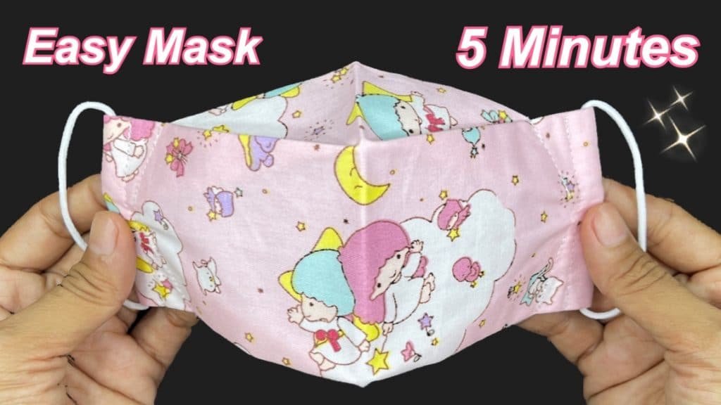 Very Easy New Style Pattern Mask Fast And Easy to Make Face Mask in 5 minutes breathable