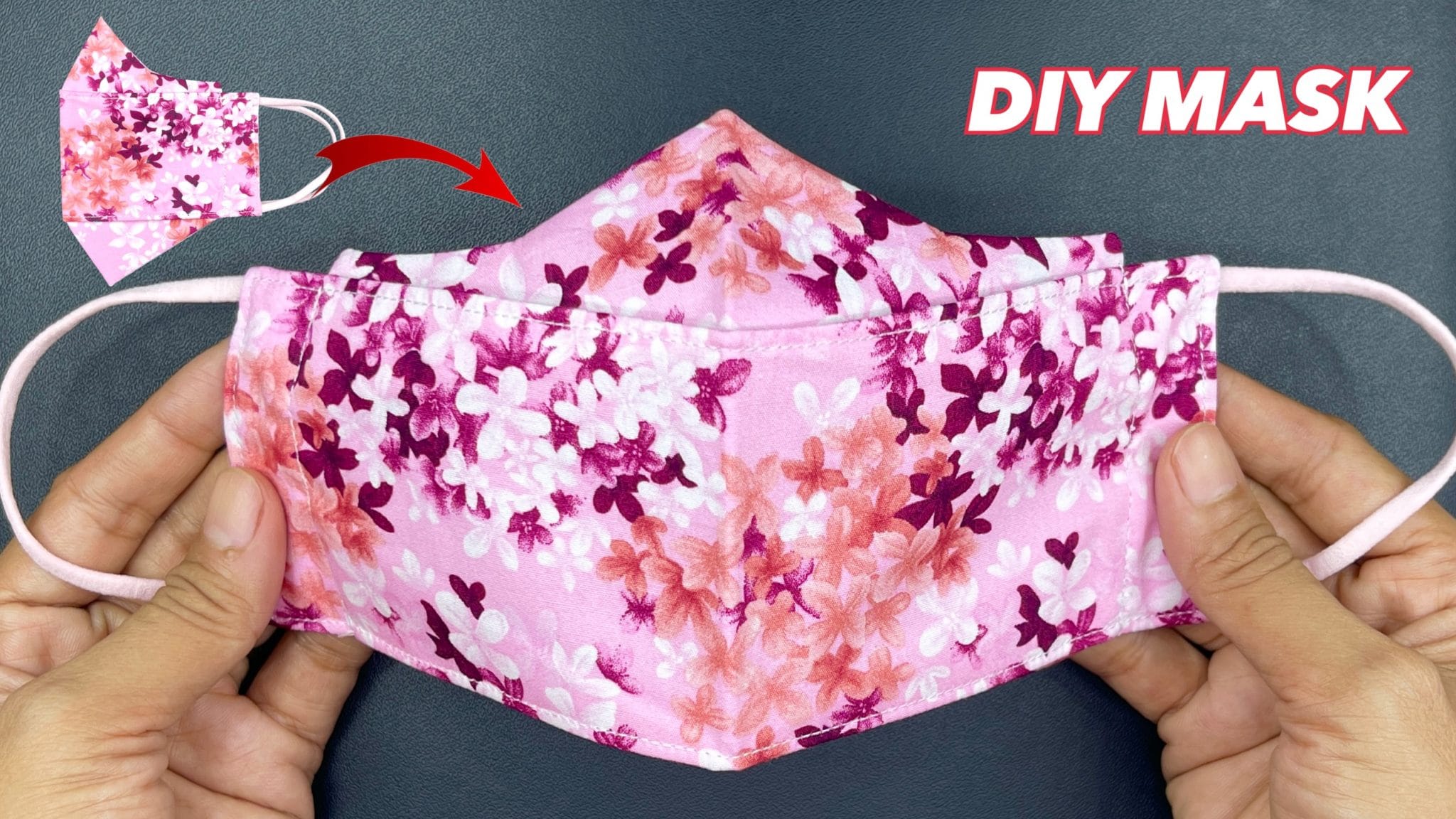 New Design DIY Face Mask How to Make 3D Face Mask Breathable! & NO